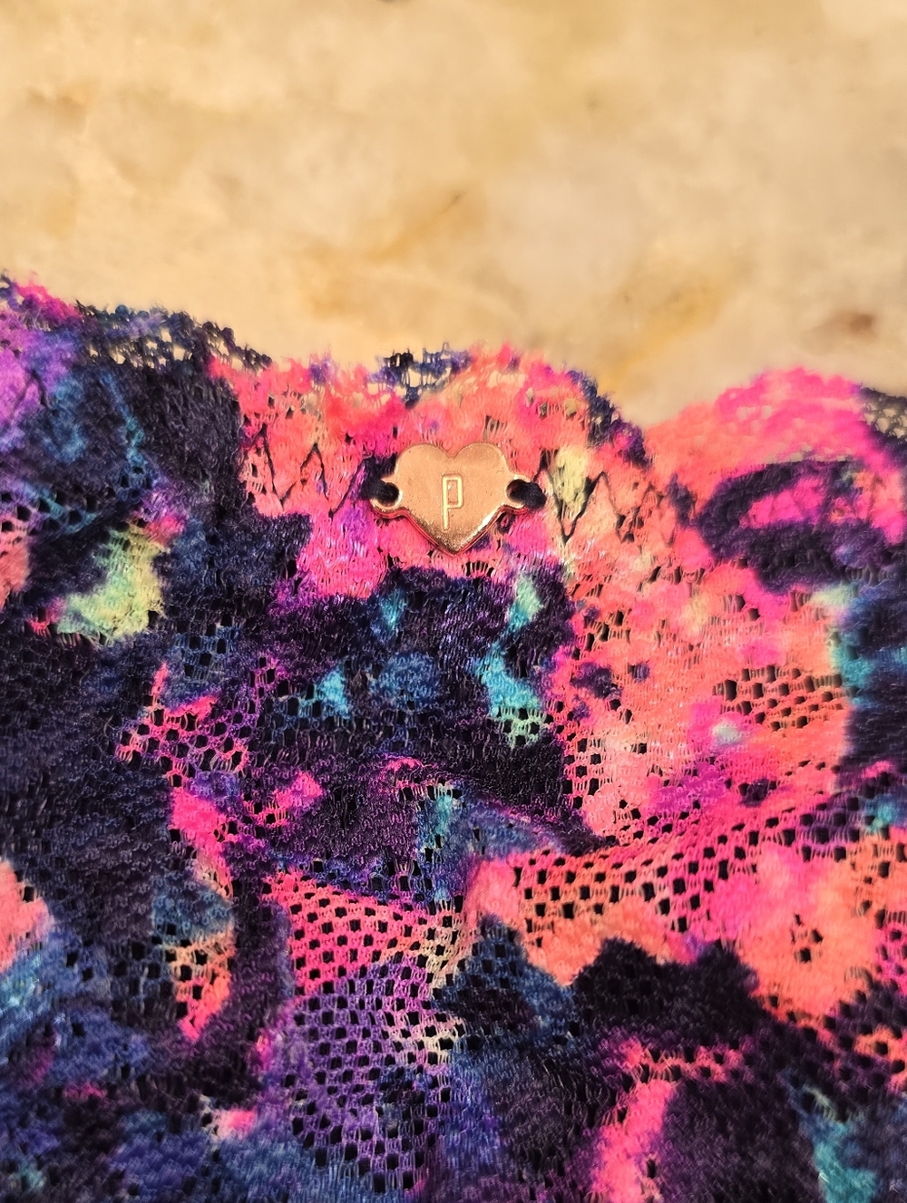 Victoria's Secret PINK Lace Bandeau Bralette L - Picture 3 of 8